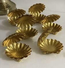 GOLD KAPLAMA 6 LI MİDYE LOKUMLUK
