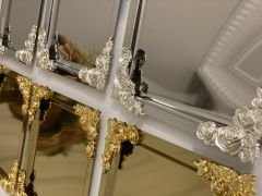 GOLD VE GÜMÜŞ RENK KARE 6 ADET DÖRT KÖŞE AKSESUARLI SUNUM TEPSİSİ