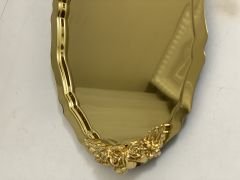 20*25 CM GOLD OVAL MODEL 1 ADET KULPLU SUNUM TEPSİSİ